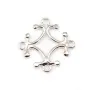 Argent 925 intercalaire Croix losange 15mm  x 1pc