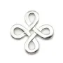 Estampe en argent 925, en forme de noeud chinois, 11.8mm x 1pc