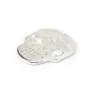 925 streling silver skull open stitch 13x16mm  x 1pc