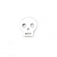 Streling Silver 925 skull 12mm  x 1pcs