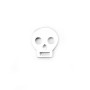 Streling Silver 925 skull 12mm  x 1pcs