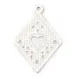  intercalaire rhombe18x13mm Argent  925 x 2 pc
