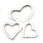 Argent 925 intercalaire trois coeurs ajouté 20 mm x 1pc