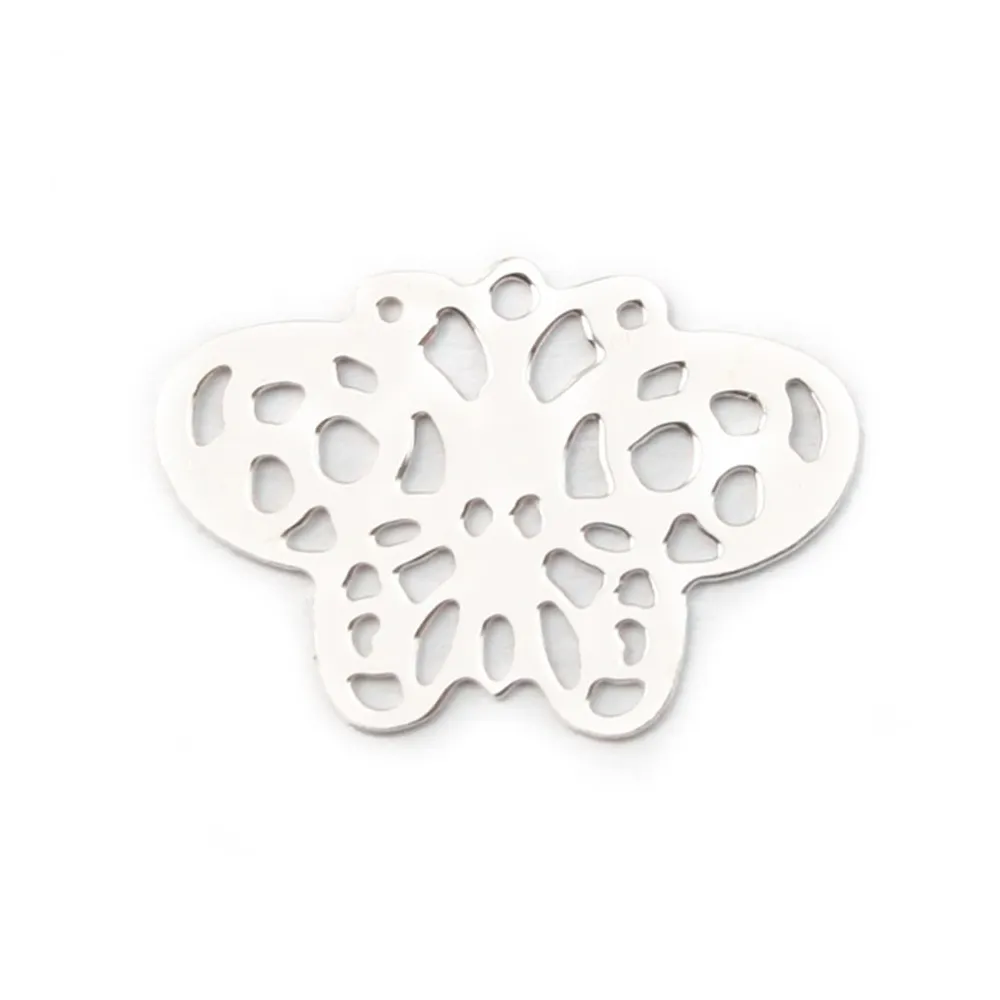 Breloque papillon Argent 925 11x16mm x 2pcs