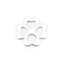 Argent 925 intercalaire Trèfle 12.6 mm  x 1pc