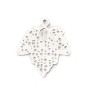 Silver 925 openwork leaf spacer 11x15mm x 2pc