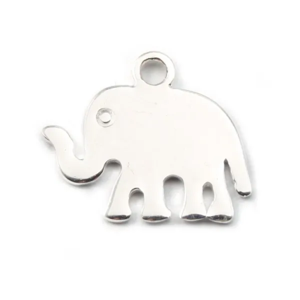  Breloque éléphant 12x13 mm en Argent 925 x1 