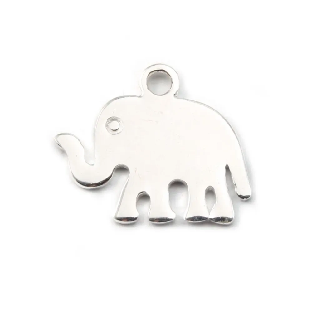  Breloque éléphant 12x13 mm en Argent 925 x1 