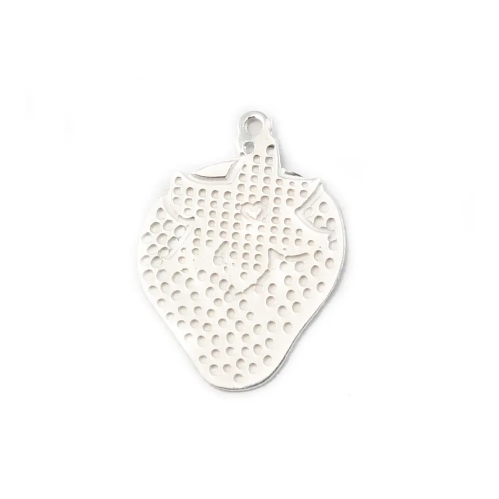 Breloque feuille Ajouté12x15 mm Argent  925 x 2 pc
