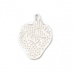 Silver 925 openwork leaf spacer 11x15mm x 2pc