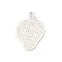 Breloque feuille Ajouté12x15 mm Argent  925 x 2 pc
