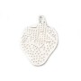 Silver 925 openwork leaf spacer 11x15mm x 2pc