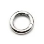 Argent 925  Rhodié Fermoir mousqueton rond17mm  x 1 pcs 