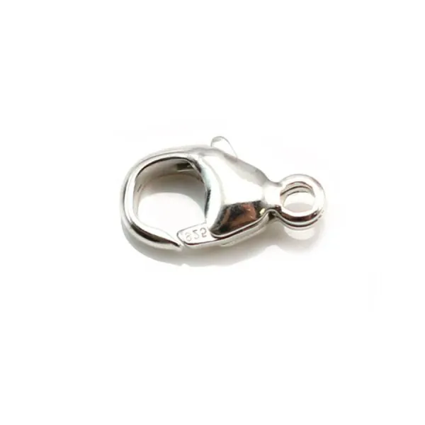 Fermoir mousqueton 6x11mm en argent 925 x 2pcs