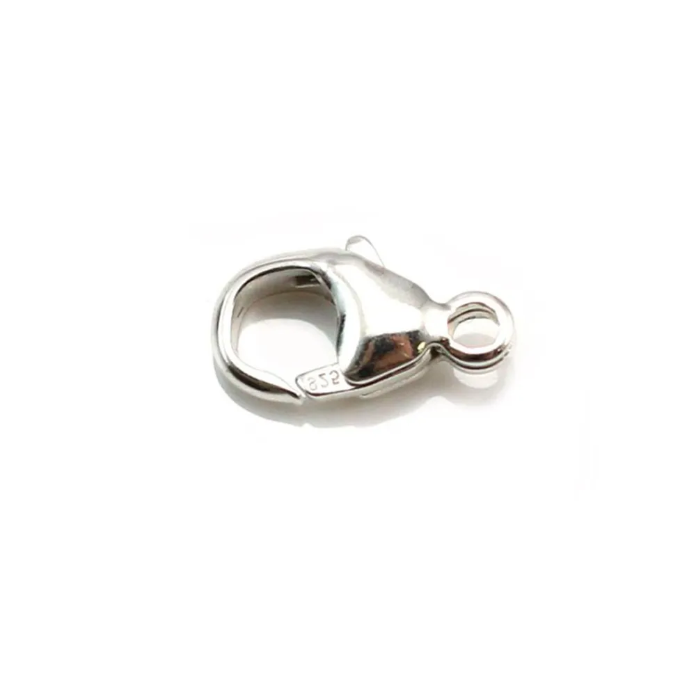 Fermoir mousqueton 6x11mm en argent 925 x 2pcs