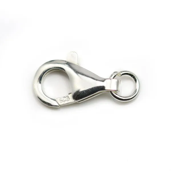 Fermoir Mousqueton, Argent 925  16mm  x 1pc