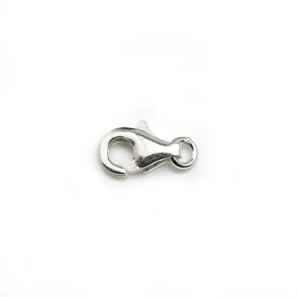 Argent 925 Fermoir Mousqueton 8mm en Sachet  x 1piece