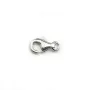 Argent 925 Fermoir Mousqueton 8mm en Sachet  x 1piece