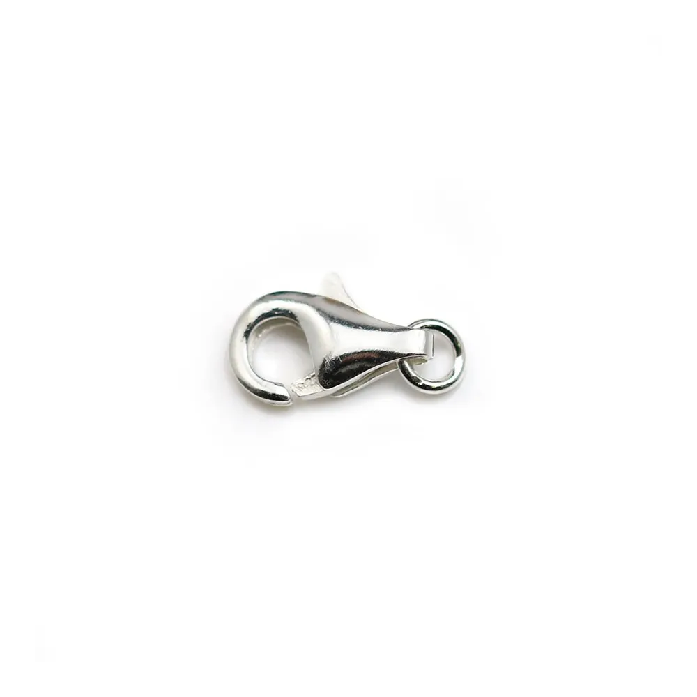 Lobster clasp, 925 sterling silver  9mm  x 1 piece 