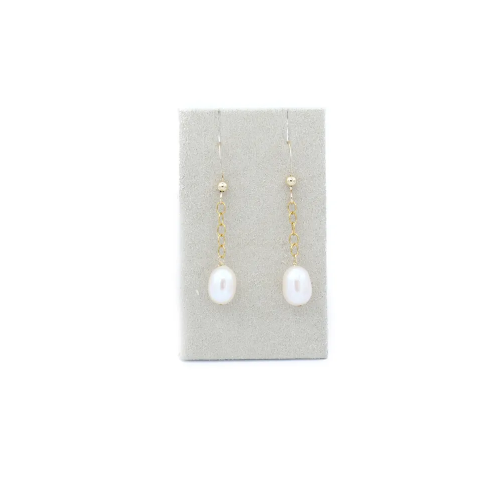 Boucle d’oreille en gold filled & perles de culture d'eau douce x 2pcs