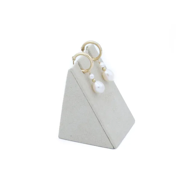 Boucles d’oreilles en gold filled & perles de culture d'eau douce x 2pcs