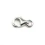 Fermoir mousqueton argent 11mm x 1pc