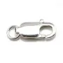 Fermoir mousqueton ovale en argent 925 20x9mm x 1pc