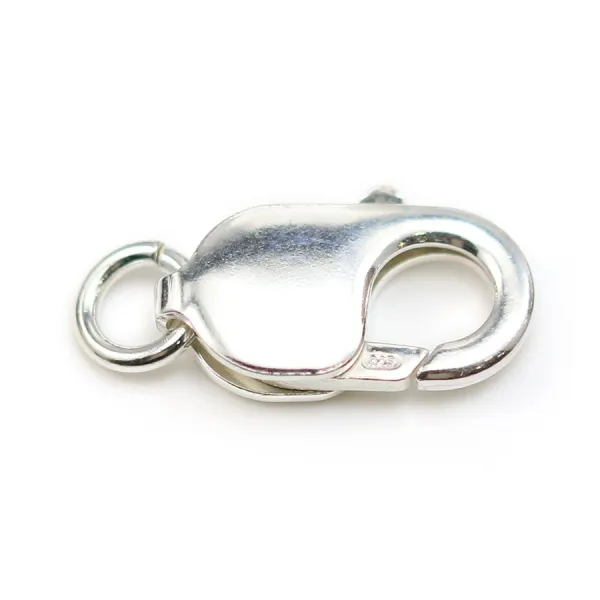 Fermoir mousqueton en argent 925 10x22mm x 1pc