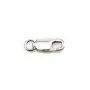 Fermoir Mousqueton Ovale,  Argent 925 5x12.5mm x 1pc