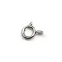 Fermoir à Ressort,  Argent 925 Rhodié 7mm x 1pc