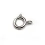 Fermoir à Ressort,  Argent 925 Rhodié  8mm x 1pc 