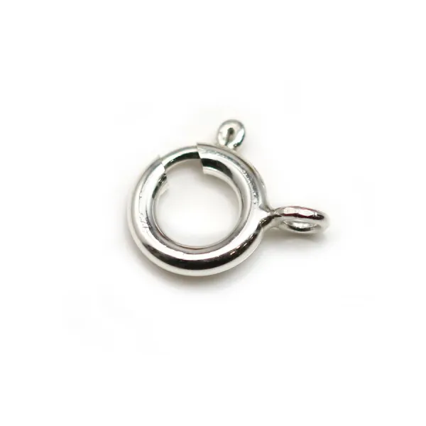 Argent 925 Fermoir ressort 10mm x 1pc