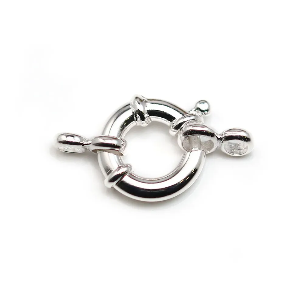 Argent 925 Fermoir bouée 12mm x 1pc