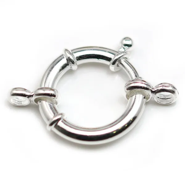 Argent 925 Fermoir à ressort 20mm x 1pc 