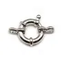 Fermoir à ressort, Argent 925 Rhodié 14mm x 1pc