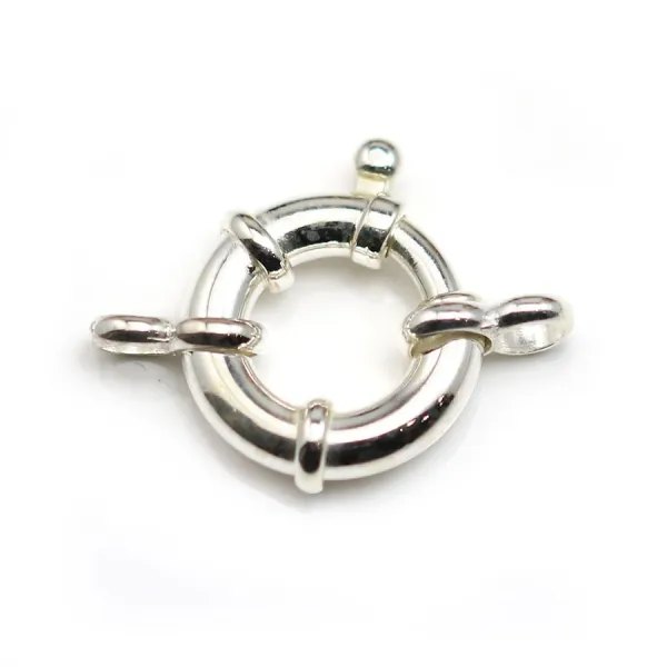 925 sterling  silver spring ring clasp 12mm  x 1pc