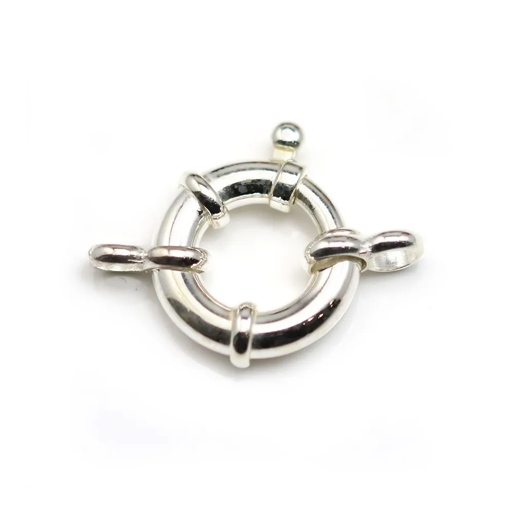 Argent 925 Fermoir bouée 12mm x 1pc