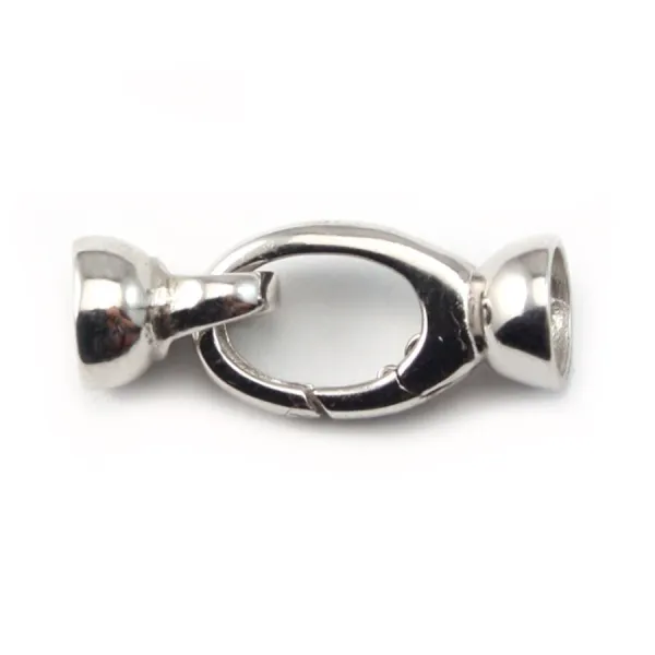 Argent 925 fermoir mousqueton 9x28mm x 1pc 