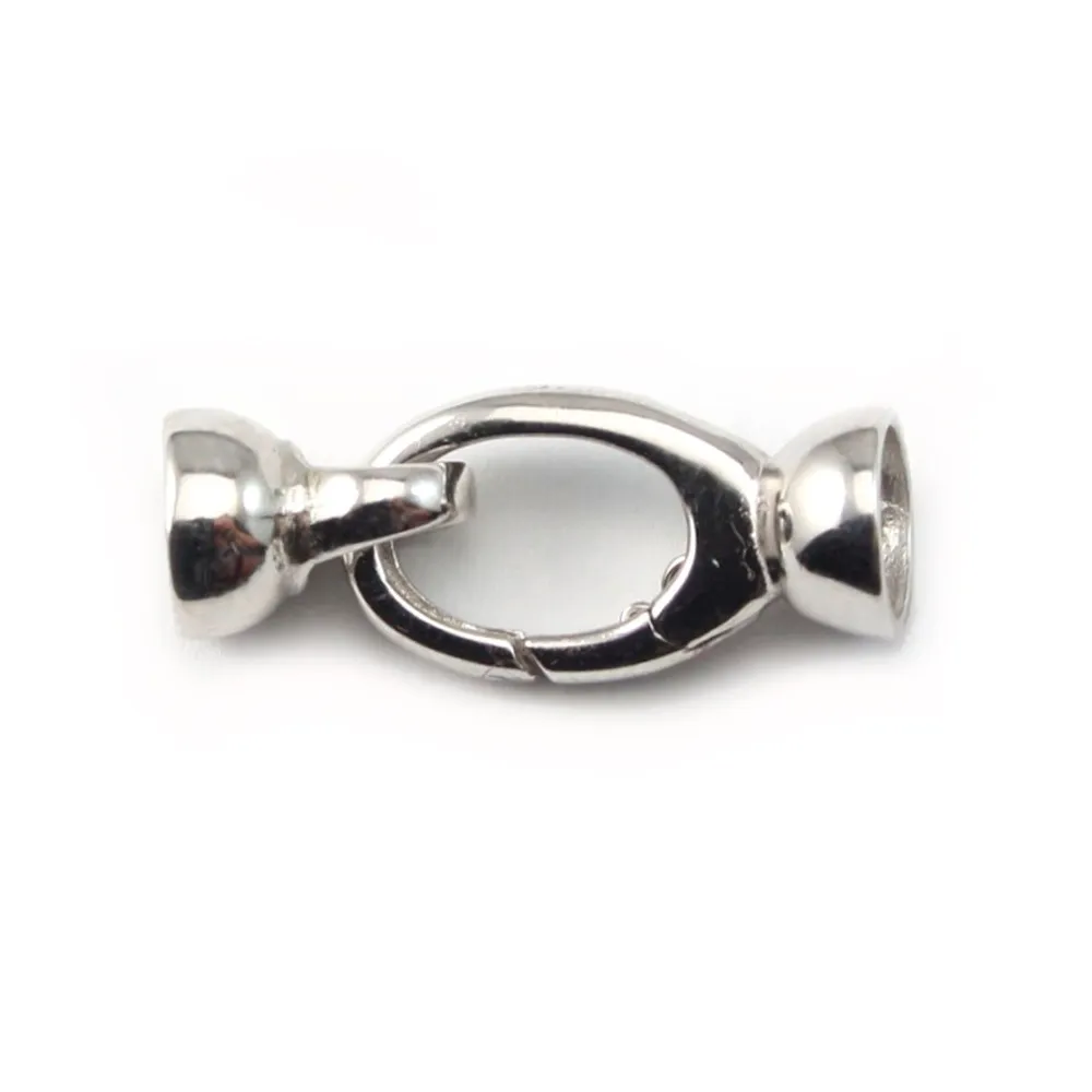 Strling silver 925 lobster clasp  9x28mm x 1pc 