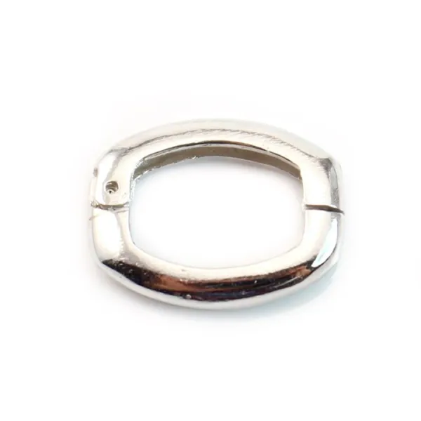 Fermoir Soufflet,  Argent 925 Rhodié  14x18mm x 1pc