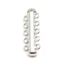 Argent 925 Fermoir Tube 5 Rang 30.5 mm x 1pc