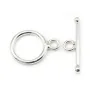 Argent 925 Fermoir OT  12mm x 1pc