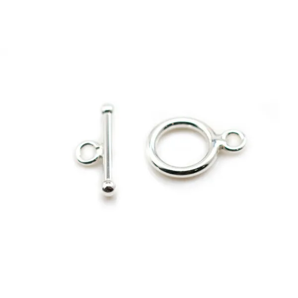 Argent 925 Fermoir OT 13mm x 1pc 