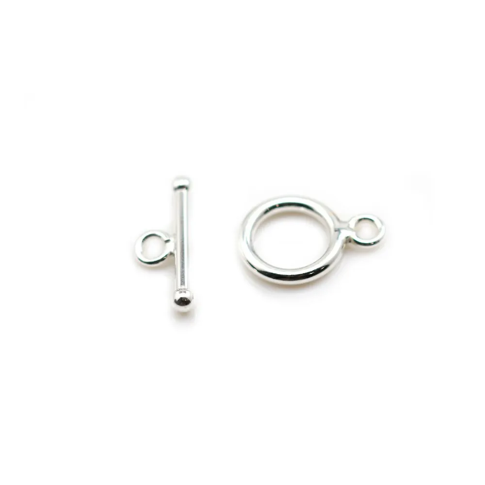 Argent 925 Fermoir OT 13mm x 1pc 