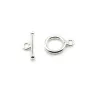 Argent 925 Fermoir Toggle OT 13mm x 1pc 