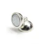 Fermoir aimanté, de forme ronde, en argent 925, mesurant 10mm x 1pc