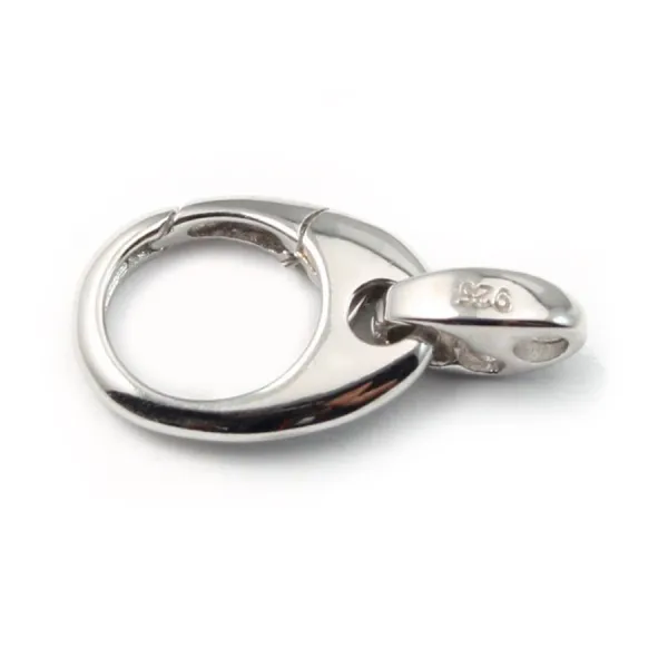 Argent 925 Fermoir de porte clé 16mm X1 pc