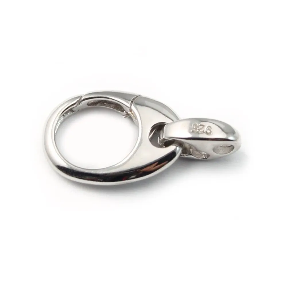 Argent 925 Fermoir de porte clé 16mm X1 pc