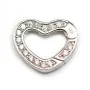 Fermoir avec zircon 15x32mm x 1pc