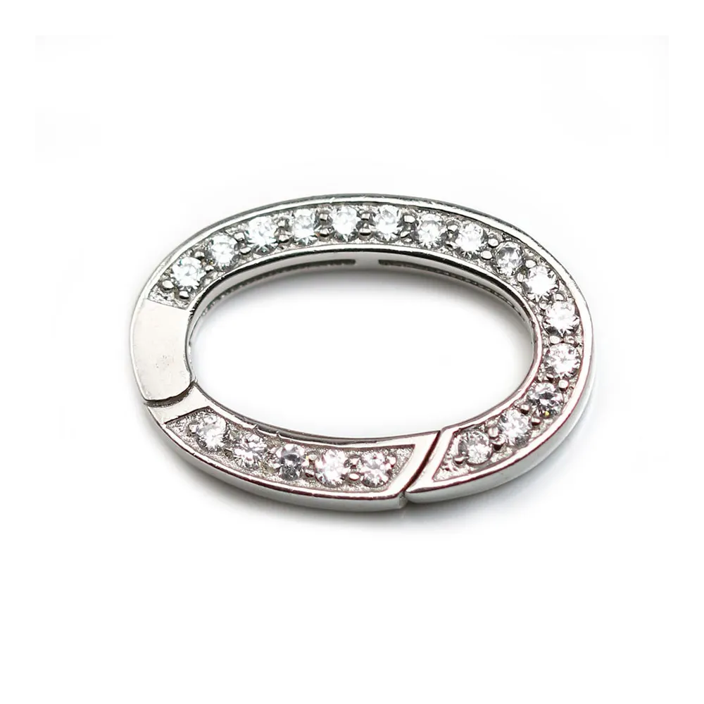 Fermoir avec zircon 15x32mm x 1pc
